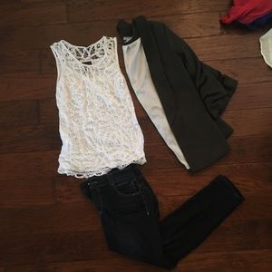 White Lace Tank Top
